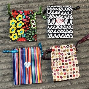 Brighton Signature Drawstring Jewelry bag  Lot of 4